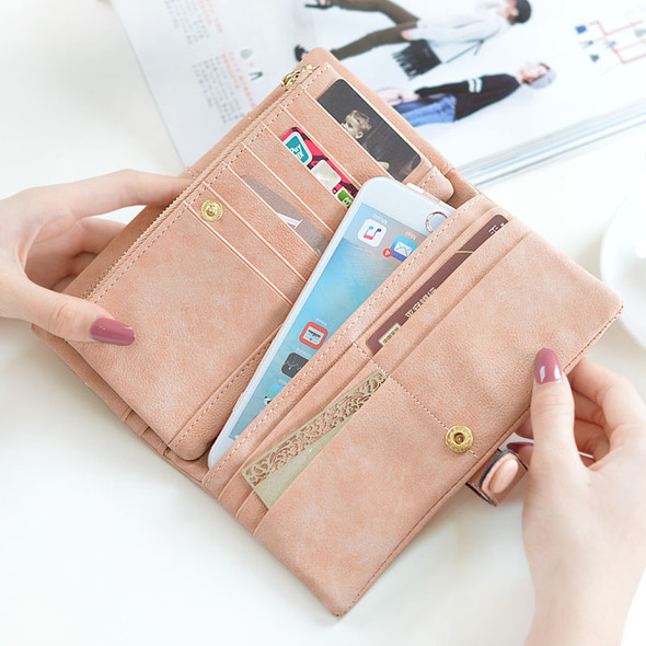 Women's Wallet Multi-color Long PU Leather Clutch Bag Large Capacity Hand Holding Purse Mobile Phone Purse Bag for Gift Party