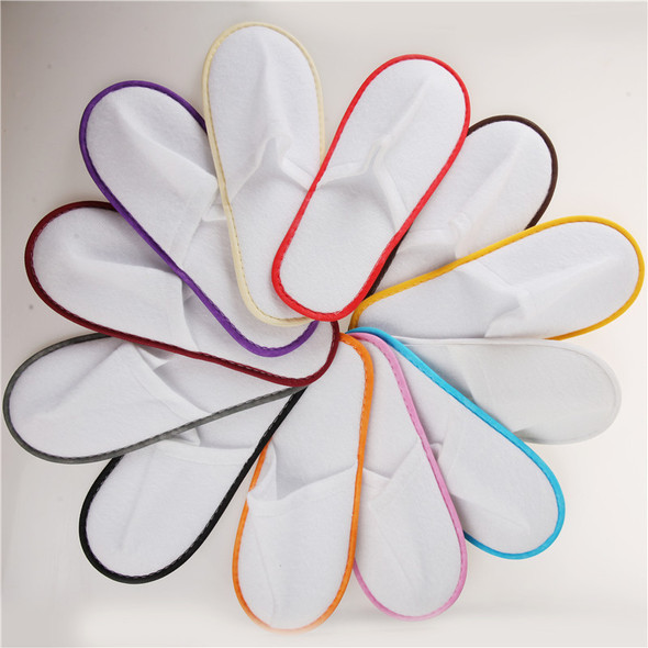 Hotel Disposable Slippers SPA Anti-slip Disposable Slippers Home Guest Shoes Multi Color Slippers