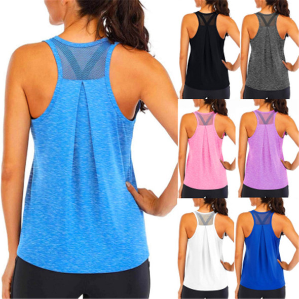 Cationic Yoga Vest Women's Quick-drying T-shirt