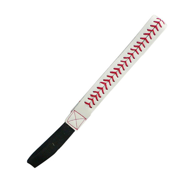 Women Leather Sports Headband Softball Baseball Hair Bands Womens Elastic Head Bands Headwear