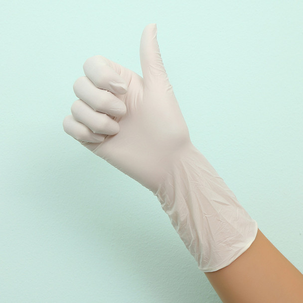 12 inch Long Disposable Latex Gloves White Non-Slip Acid and Alkali Laboratory Rubber Latex Gloves Household Cleaning Products