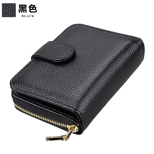 Ladies Card bag Card Sleeve Top Layer Leather Wallet Wear Resistance Multifunctional Wallet Driving ID Wallet