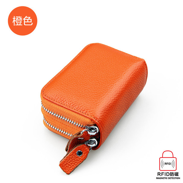 Change Card Bag Antimagnetic RFID Leather Card Bag Korean Style Card Bag Bulk Wallet