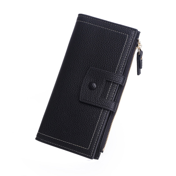 Women's Hand Holding Long Wallet Multi-function PU Leather Coin Card Mobile Phone Holder Large Capacity Handbag Ladies Purse for Gift Party