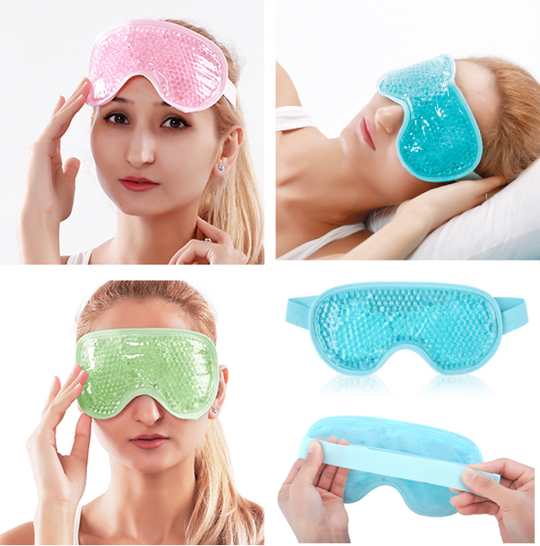 Cooling Gel Eye Mask for Puffiness Reusable Cold Eye Mask with Gel Bead