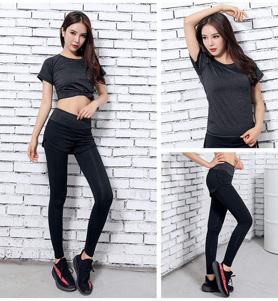 womens black target yoga pants and sleeve set