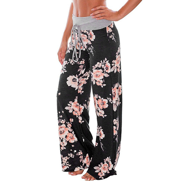 Women Loose Trousers Casual Stretch 