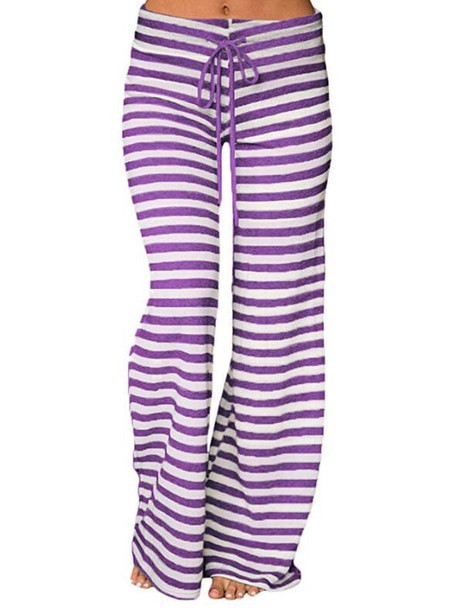 Womens Striped High Waisted Palace Yoga Pants