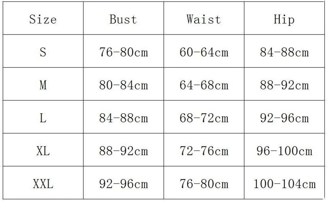 Womens lace size chart