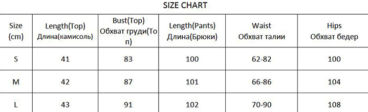 Womens lingerie sleepwewar size chart k67