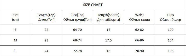 Womens lingerie sleepwear size chart k73