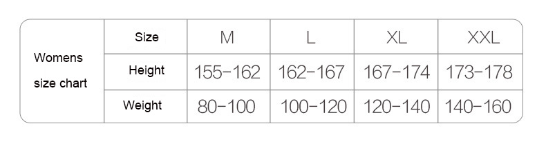 womens size chart k07