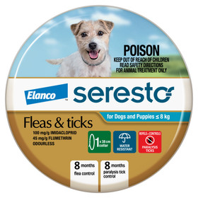 Seresto Flea & Tick Collar - Dogs Under 8kg Seresto Flea & Tick Collar - Dogs Under 8kg