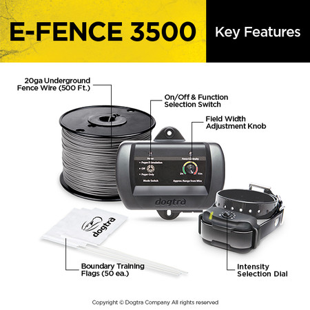 Dogtra EF3500 Invisible Dog Fence kit – Less than 40 acres