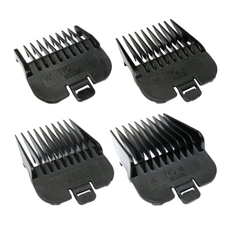 Andis Snap On Blade Comb Set Pet 4 Pack - Dog Grooming Clipper Attachment Andis Snap On Blade Comb Set Pet 4 Pack - Dog Grooming Clipper Attachment