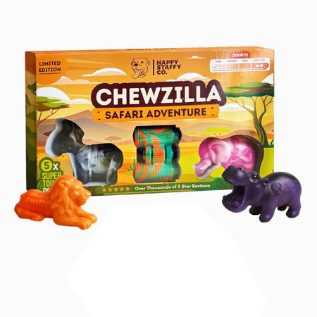 Happy Staffy Chewzilla Safari Collection Tough Dog Toys Happy Staffy Chewzilla Safari Collection Tough Dog Toys
