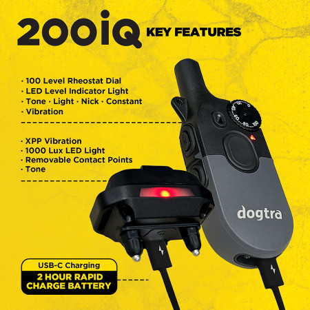 Dogtra 200iQ 2 Dogs Training System - 800M