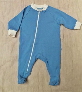Castleware Organic Cotton Footie - Periwinkle