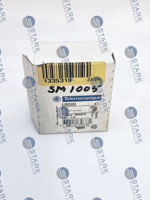 Telemecanique Overload Relay LRD03  set of 2- New Telemecanique Overload Relay LRD03  set of 2- New
