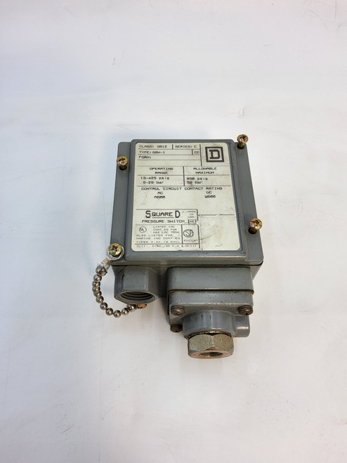 Square D Pressure Switch 9012 GBW-1 - Used Square D Pressure Switch 9012 GBW-1 - Used
