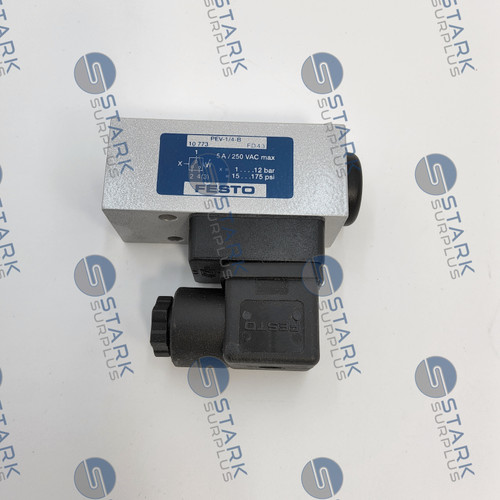 Festo PEV-1/4-B 10773 Pressure Switch - New in Box Festo PEV-1/4-B 10773 Pressure Switch - New in Box