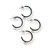Dainty Single Charm Classic Hoop