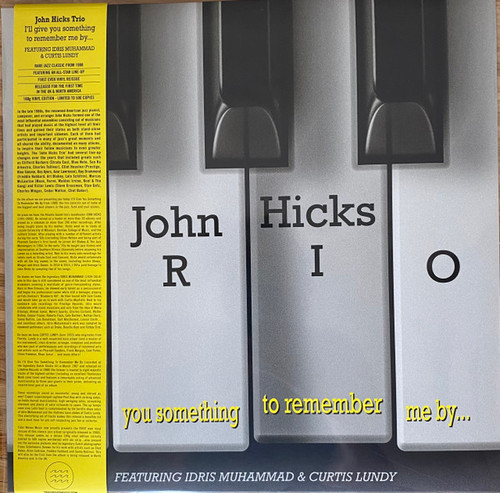 John Hicks Trio "I'll Give You Something to Remember Me By" Vinyl, LP, Album, Reissue, Stereo (2023 Tidal Waves Music pressing)