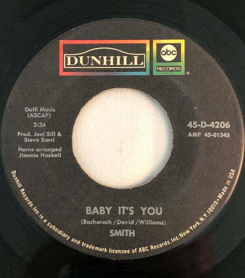 Smith "Baby It's You/I Don't Believe (I Believe)"