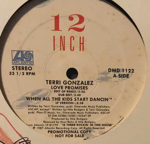 Terri Gonzalez "Love Promises" 12" Single