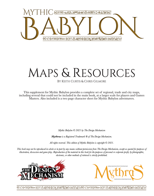 Mythic Babylon Maps & Resources (PDF)