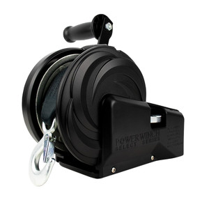 Powerwinch Select Series Winch 2,000lb, 2 Speed, 8" Crank Arm - Carbon Black [21400-W-2000-8-B-R]