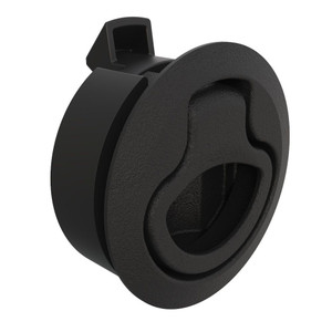 Southco Push-to-Close Latch, Medium Size, No Restriction, 7 - 12mm Grip, Plastic, Natural - Black [M1-62]