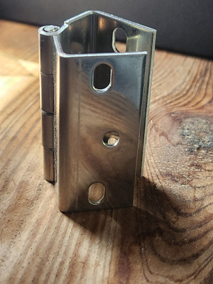 Stainless Steel Offset Marine Hinge | Antares 44 Galley Cabinets