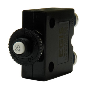 Egis 25A Push Button Panel Mount Circuit Breaker - Screw Terminals [4710-25]