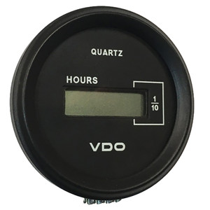 VDO Cockpit Marine 52mm (2-1\/16") LCD Hourmeter - Black Dial\/Chrome Bezel  [331-546]