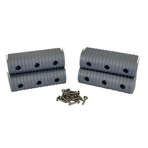 Caliber BunkWrap End Cap 2x6" Grey Accessory Kit w\/Stainless Steel Hardware *4-Pack [23053]