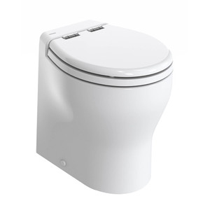 Thetford Silence 2G w\/Wood Polyester Soft Close Seat  Standard Solenoid - High, White, 12V [T-E2G012NW\/D00C00]