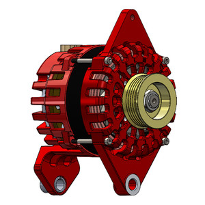 Balmar Alternator 170 AMP 12V 4" Dual Foot Saddle K6 Pulley [XT-DF4-170-K6]