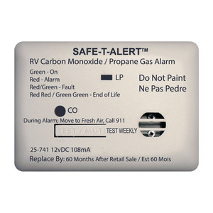 Safe-T-Alert 25 Series Surface Mount Dual Carbon Monoxide\/Propane Alarm - 12V Hardwire - White [25-741-WT]