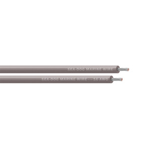 Sea-Dog 16 AWG Grey Primary Wire - 25' [8016110]