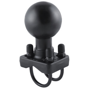 RAM Mount Double U-Bolt Base w\/D Size 2.25" Ball for Rails from 1" to 1.25" in Diameter [RAM-D-235U]