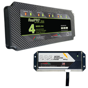 Dual Pro RS4 4 Bank Battery Charger w\/3 Bank B.O.S. [RS4\/BOS12V3]