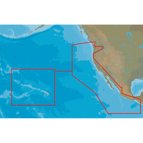 C-MAP 4D NA-D024 - USA West Coast & Hawaii - Full Content [M-NA-D024-MS]