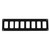Pacer Switch Panel - 8 Switch  1 Row - 12.5" x 2.75" - Black Powder Coated Aluminum [PSC-81-BK]
