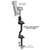 RAM Mount Adjustable Adapt-a-Post 16" Extension Arm [RAP-114-APB3U]