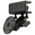 RAM Mount Glare Shield Clamp Mount w\/Short Double Socket Arm & Round Base Adapter w\/AMPs Hole Pattern [RAM-B-177-202U]