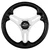 Schmitt Marine Torcello Lite 13" Wheel - Black Polyurethane Wheel w\/Silver Spokes  Black Cap- 3\/4" Tapered Shaft [PU063104-01R]