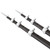 Tigress XD 3k Carbon Fiber Telescoping Outrigger Poles - 18 feet - Matte Black\/ Silver - Pair [88679-1]