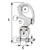 Wichard HR Snap Shackle With Clevis Pin Swivel - 120mm Length - 4-23\/32" [2478W]