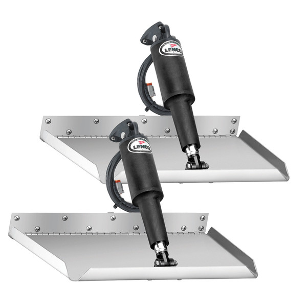Lenco 12" x 18" Edge Mount Trim Tab Kit w\/o Switch Kit 12V [15017-101]